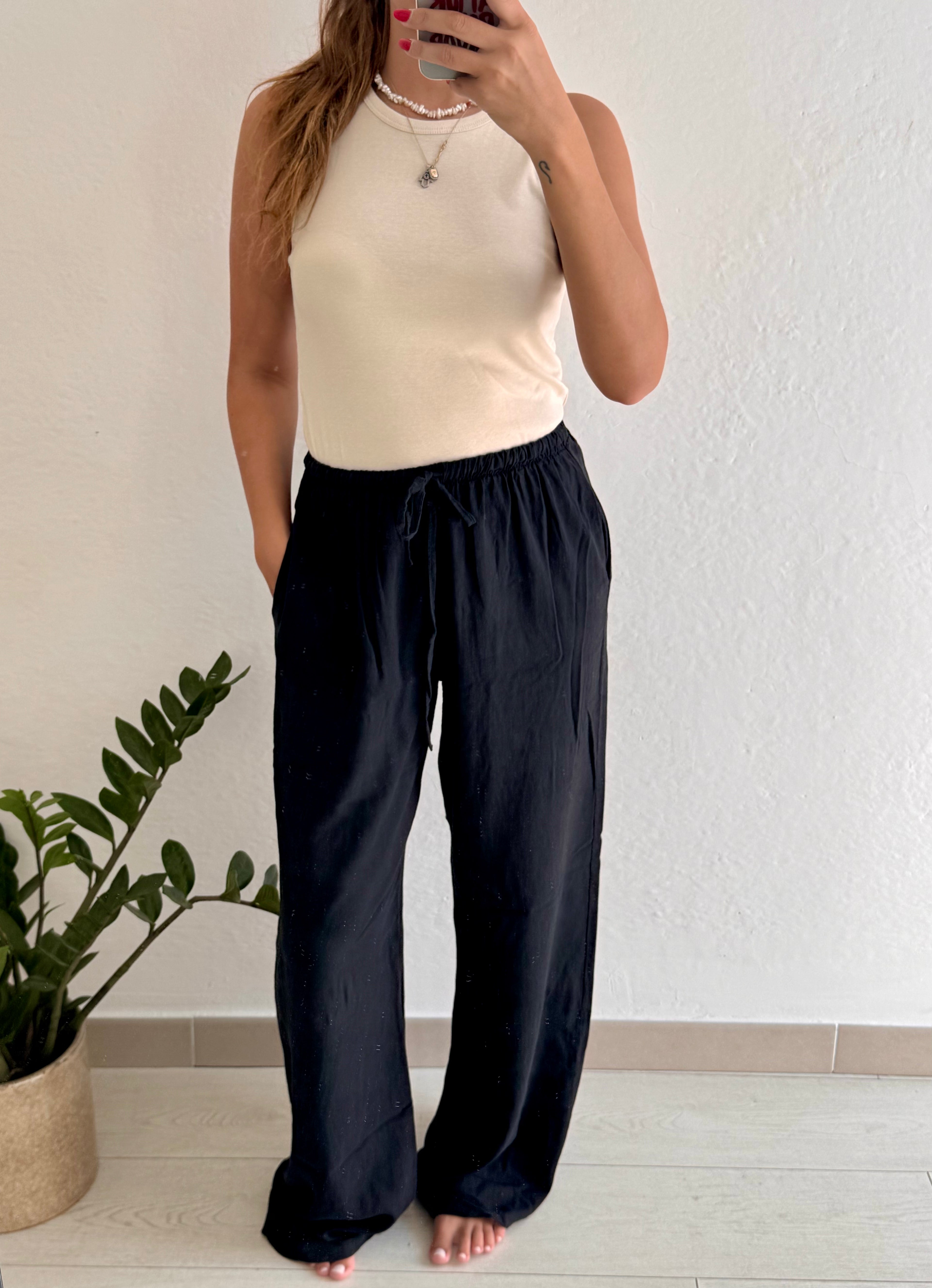 PANTALONE IN LINO